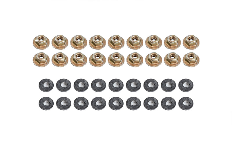 1987-1993 Ford Mustang Coupe Quarter Window Attaching Hardware Nuts & Washers