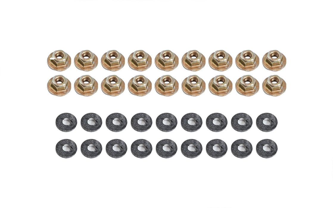 1987-1993 Ford Mustang Coupe Quarter Window Attaching Hardware Nuts & Washers