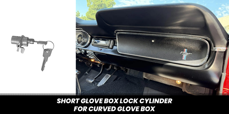 1964.5-1965 Ford Mustang One-Key Ignition Door Trunk & Glove Box Lock Cylinders 5pc Set