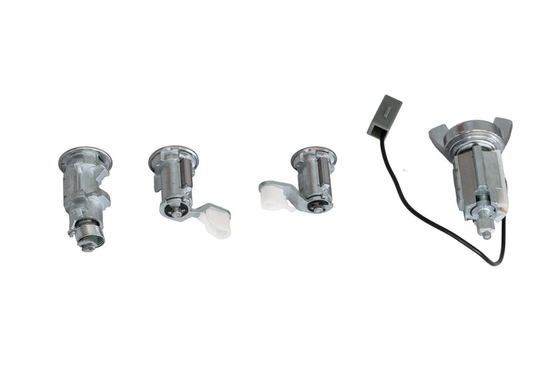 1987-1993 Ford Mustang One-Key Ignition Door Trunk & Glove Box Lock Cylinders 5pc Set