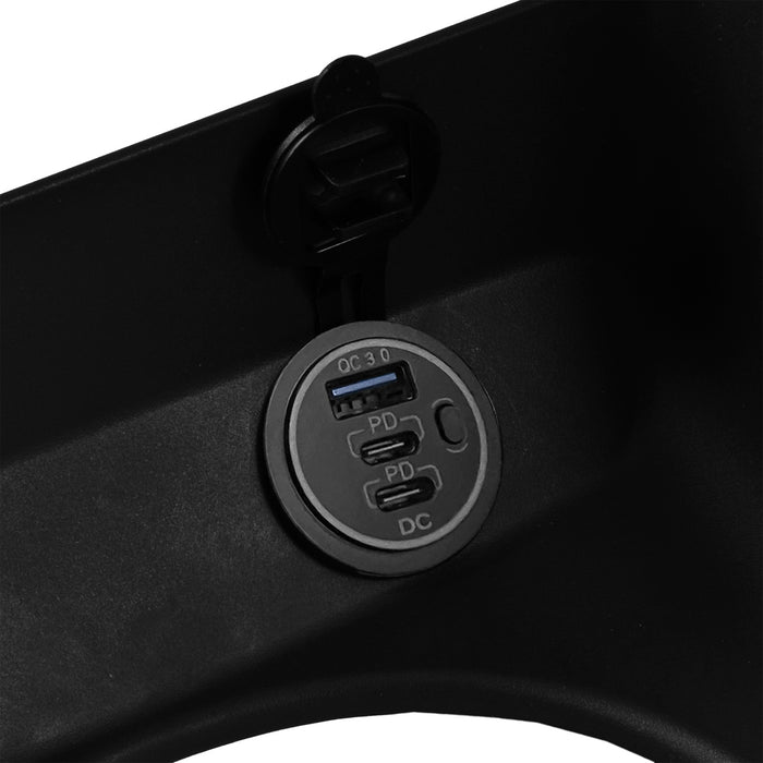 Center Console Shifter Trim Bezel For 1999-2004 Mustang & Cobra – With USB Adapter – Daniel Carpenter