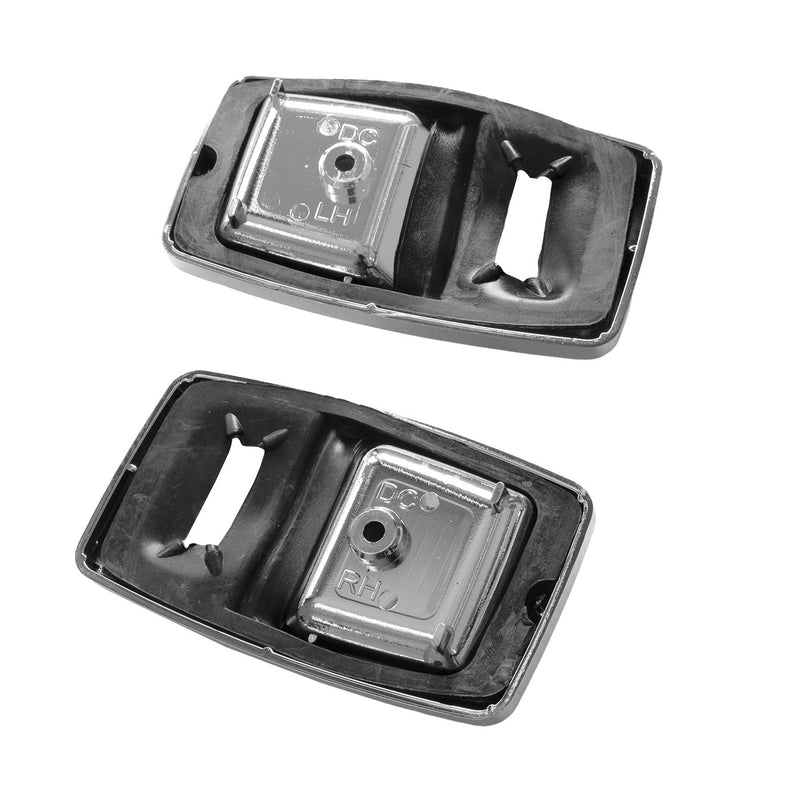 1979-1993 Ford Mustang Chrome Inside Interior Door Handle Pull Trim Bezels w/ Hardware