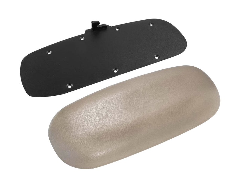 1998-2000 Ford Mustang Center Console Arm Rest Cover Pad Medium Parchment Tan w/ Panel