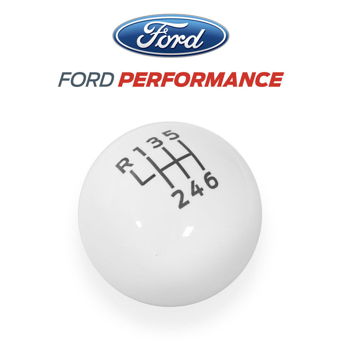 2015-2023 Mustang OEM Genuine Ford Bullitt White 6 Speed Shift Shifter Knob Ball