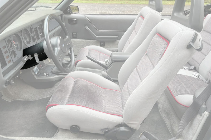 1979-1986 Ford Mustang Steering Wheel Column 2pc Upper & Lower Shroud Covers Black