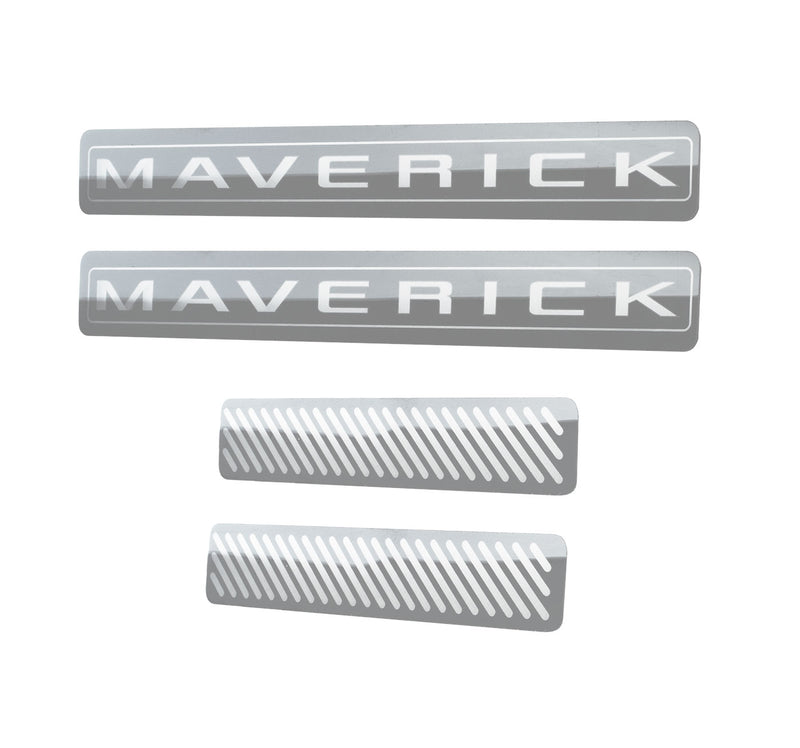 2022-2026 Maverick Genuine Ford OEM 4pc Sill Step Plates Polished Stainless Steel
