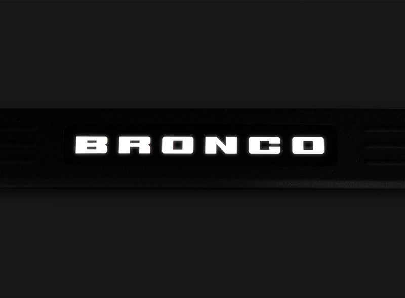 2023-2026 Ford Bronco OEM VN2DZ-99132A08-A LED Light Up Door Sill Plates Pair