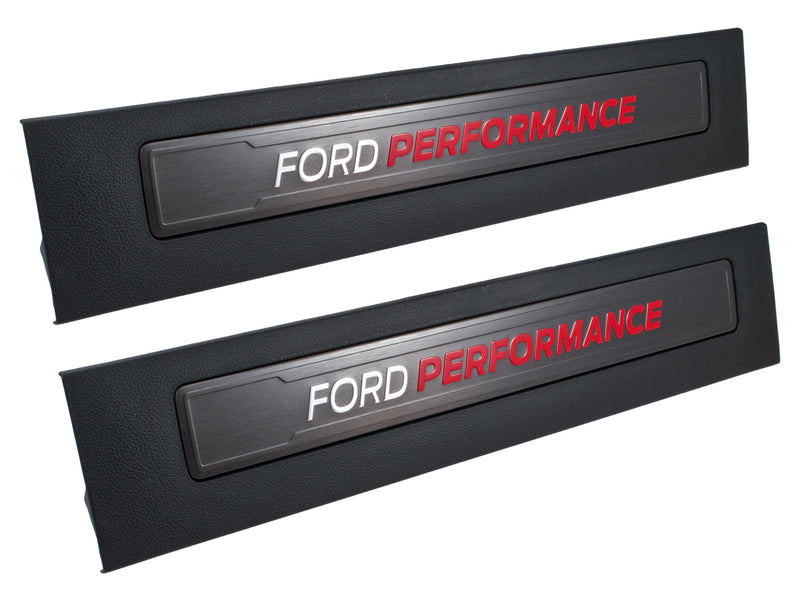 2015-2026 Ford F-150 OEM M-1613208-F15A Bottom Door Step Sill Plates Pair