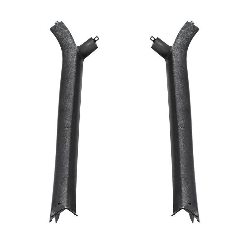 1987-1993 Ford Mustang Coupe Windshield Pillar Interior Trim Moldings Black Pair LH RH