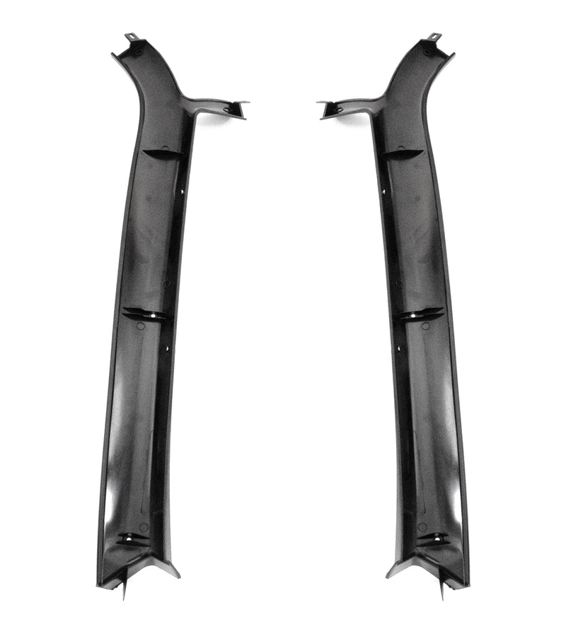1987-1993 Ford Mustang Coupe Windshield Pillar Interior Trim Moldings Black Pair LH RH