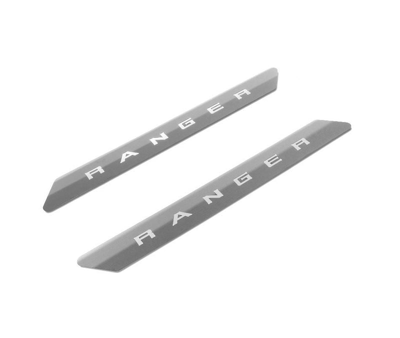2019-2025 Ford Ranger Supercab OEM Polished Stainless Door Sill Plates 2pc
