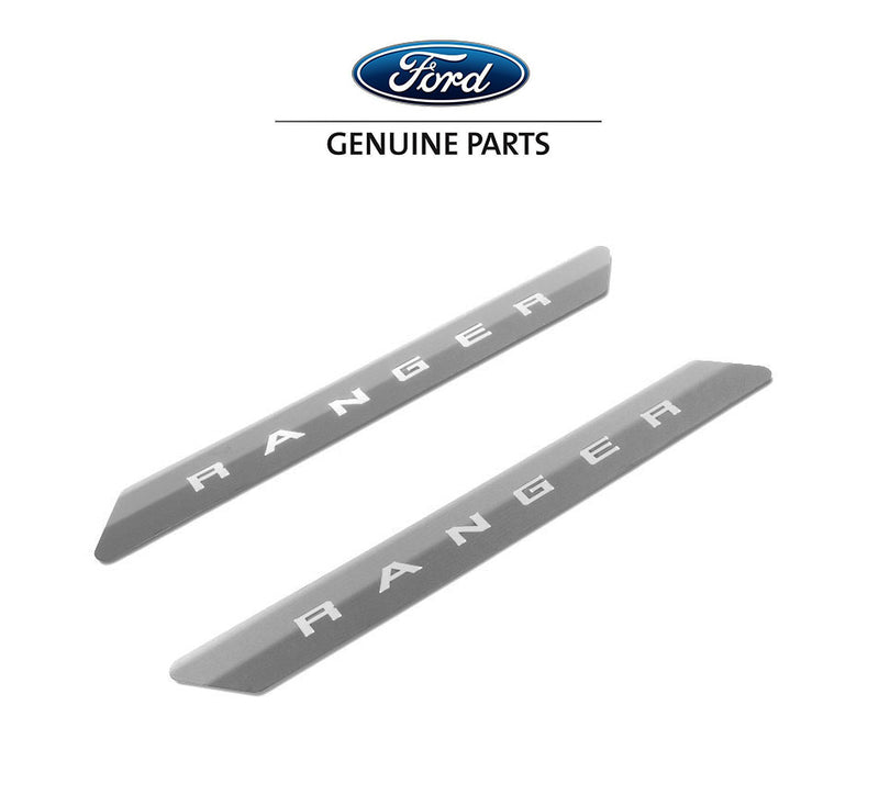 2019-2025 Ford Ranger Supercab OEM Polished Stainless Door Sill Plates 2pc