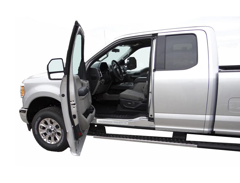 2017-2022 Super Duty Crew Cab OEM Polished Stainless 4pc Door Step Sill Plates