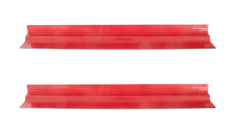 2021-2025 F150 SuperCab Polished Stainless Bottom Door Step Sill Plates Pair