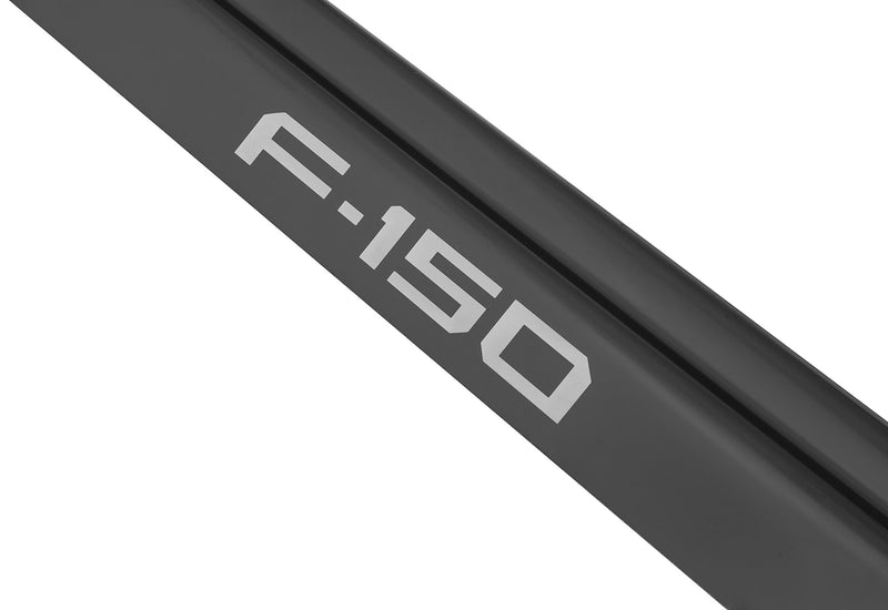 2021-2025 F150 SuperCrew OEM Black Platinum Stainless 4pc Door Step Sill Plates