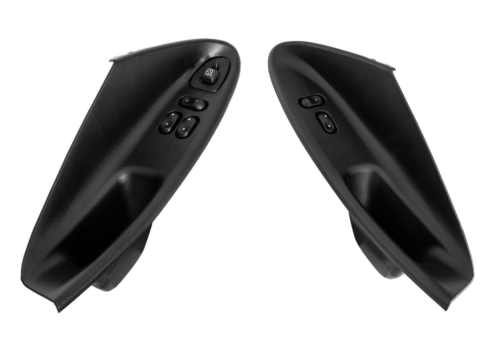 1994-2004 Mustang & Cobra Coupe Black Door Panel Switches & Housings Pair LH RH