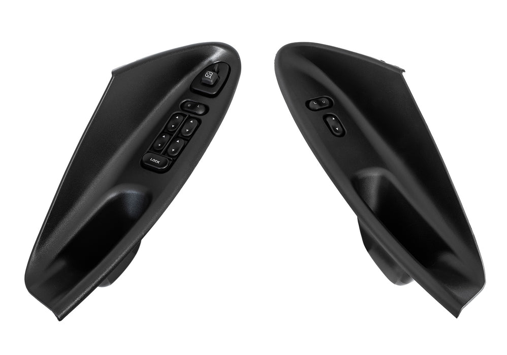 1994-2004 Mustang & Cobra Convertible Black Door Panel Switches & Housings Pair LH RH