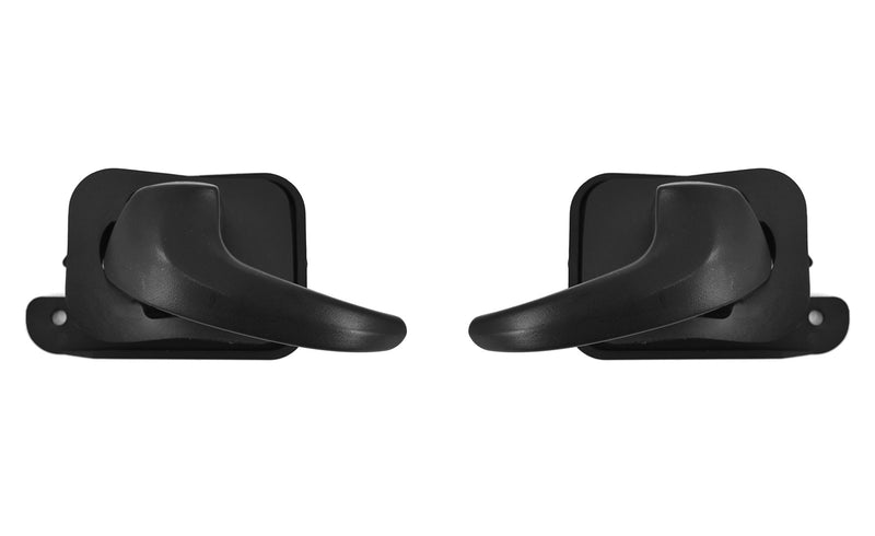 1994-1998 Ford Mustang Black Inside Door Handles Driver & Passenger LH RH Pair