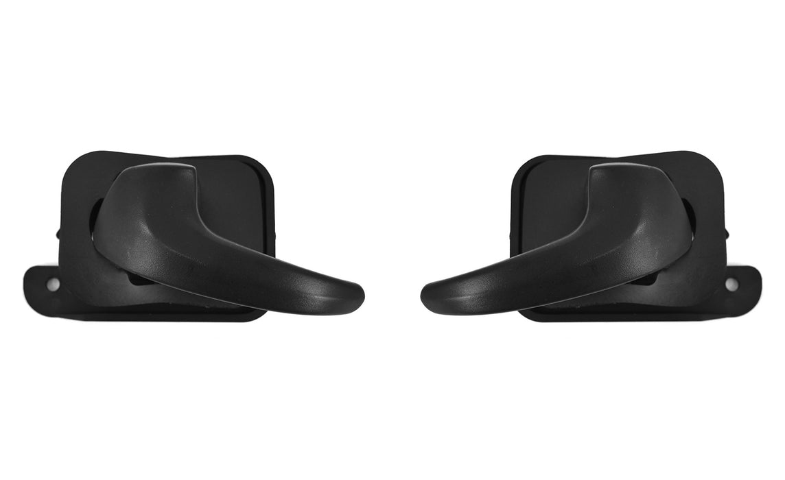 1994-1998 Ford Mustang Black Inside Door Handles Driver & Passenger LH RH Pair