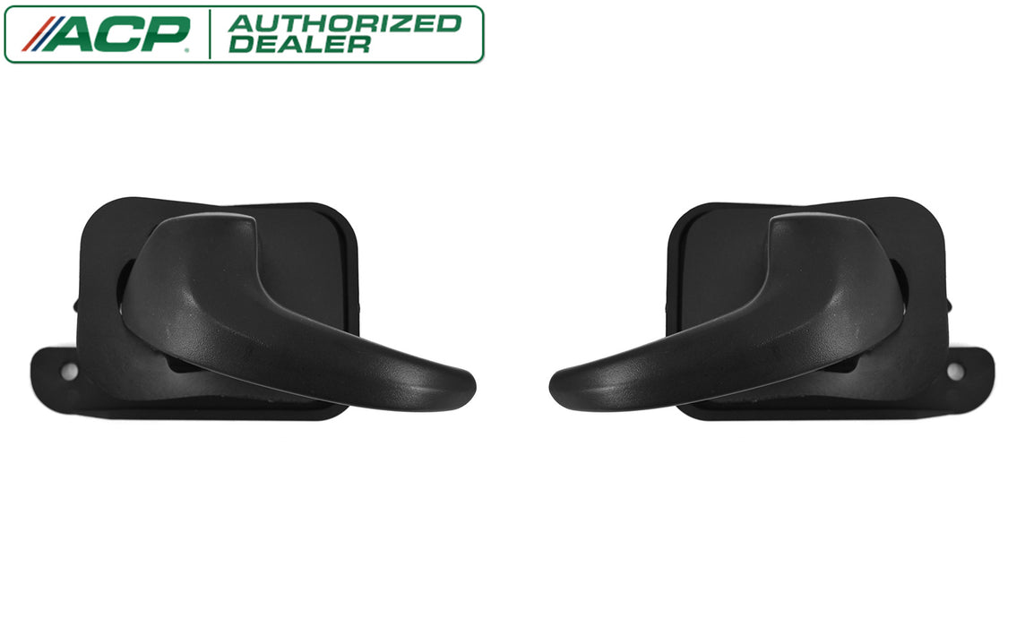 1994-1998 Ford Mustang Black Inside Door Handles Driver & Passenger LH RH Pair
