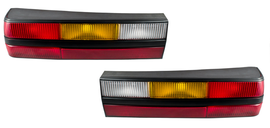 1983-1984 Ford Mustang Black OEM Complete Rear Taillights Tail Lights LH RH NEW
