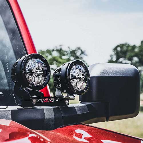2021-2023 Bronco Ford Performance OEM M-15200K-BDML Dual Mirror Mounted Off Road LED Lights