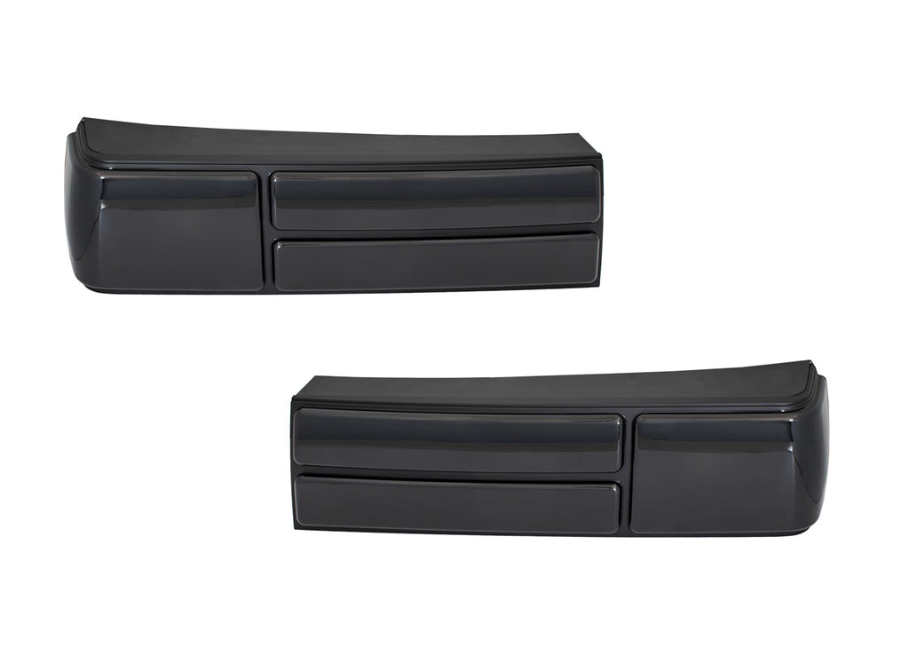 1983-1993 Ford Mustang LX Smoked Complete Taillights w/ Housings