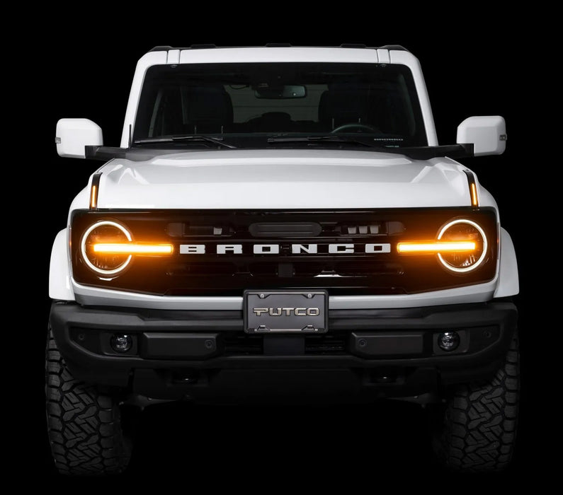 2021-2024 Ford Bronco LED Hood DRL Running & Turn Signal Lights Pair LH RH