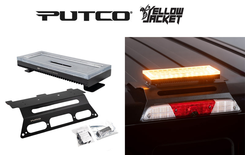 2015-2026 F-150 Putco Yellowjacket Roof Strobe LED Lightbar w/ Mounting Bracket