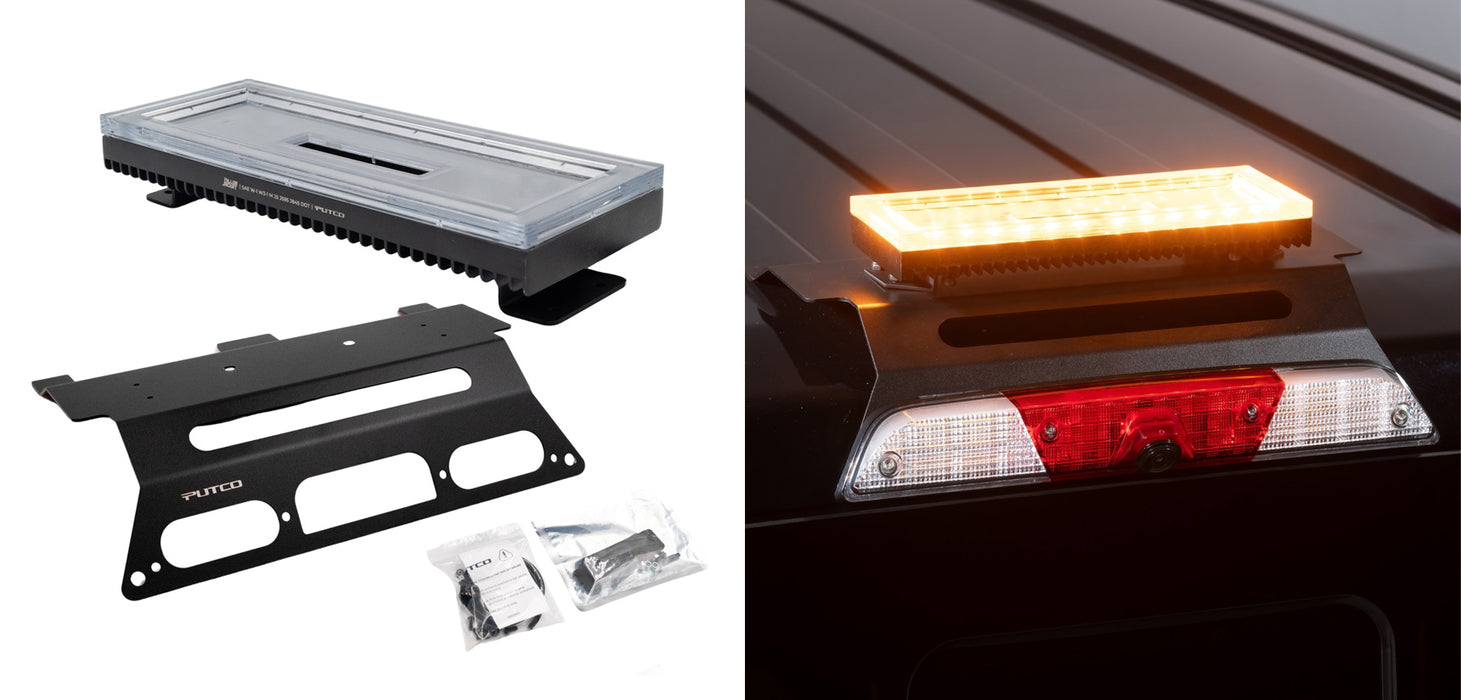 2015-2025 Ford F-150 & 2017-2025 Super Duty Putco Yellow Jacket Roof Strobe LED Lightbar w/ Mounting Bracket