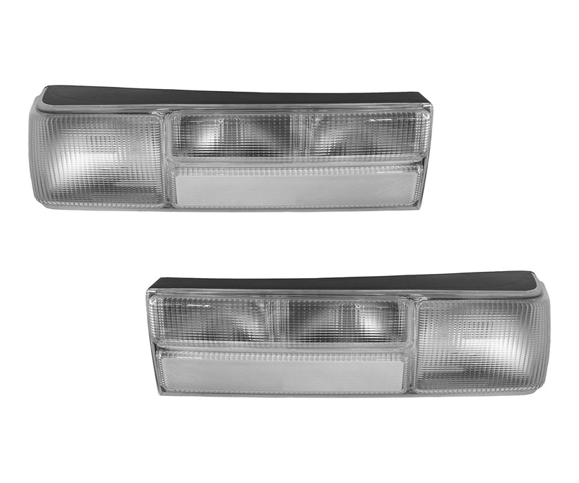 1983-1993 Ford Mustang LX Clear Complete Taillights w/ Housings, LH RH Pair