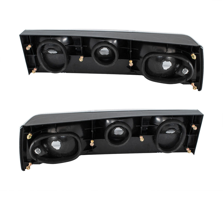 1983-1993 Ford Mustang LX Clear Complete Taillights w/ Housings, LH RH Pair