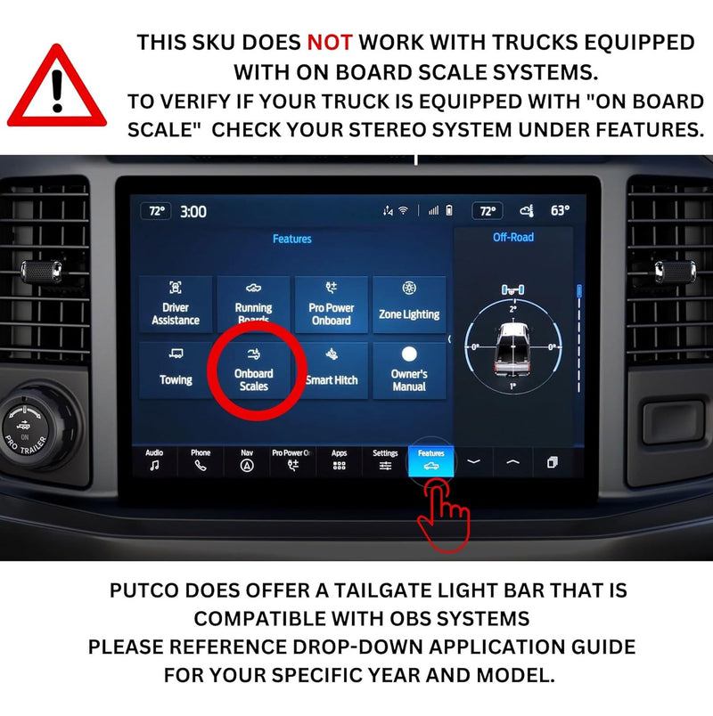 2021-2023 Ford F-150 Putco 92060-13 Excalibur LED Tailgate Light Bar