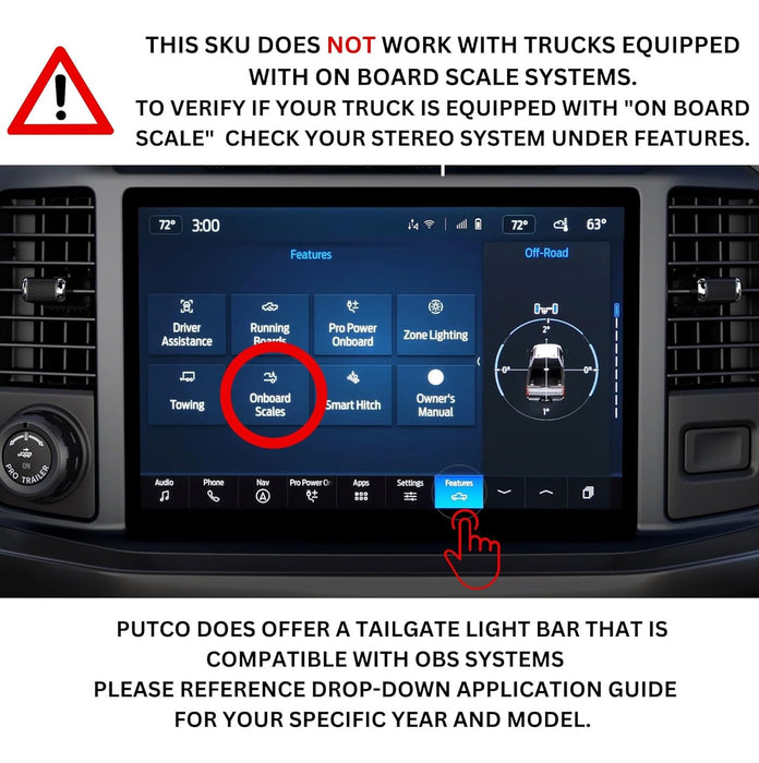 2021-2023 Ford F-150 Putco 92060-13 Excalibur LED Tailgate Light Bar