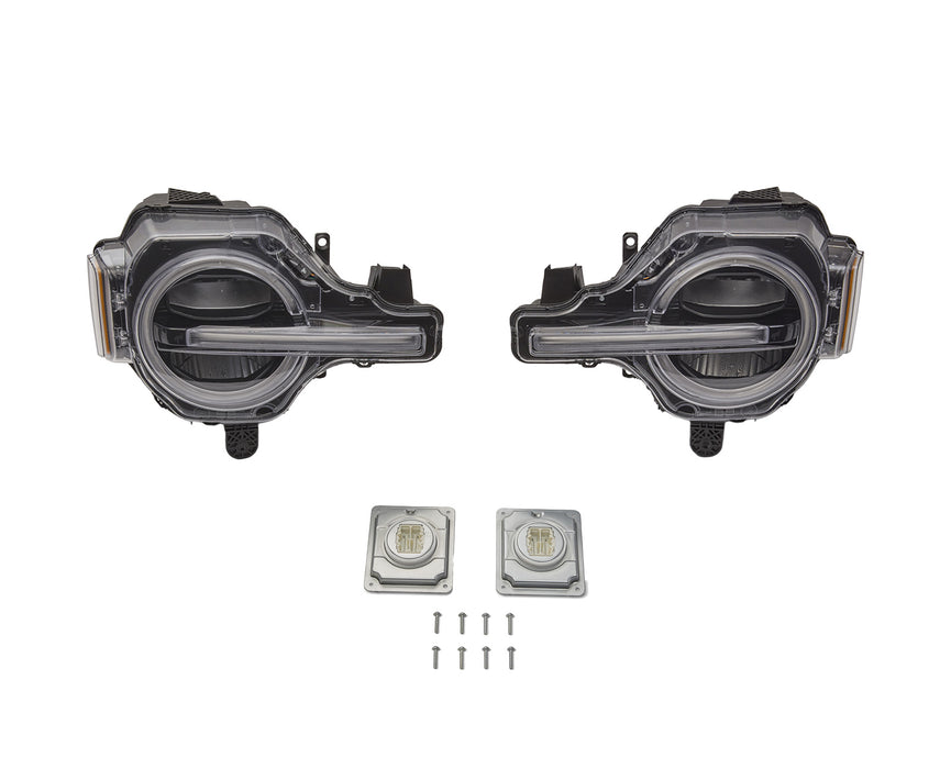 2021-2026 Ford Bronco Raptor OEM M-13008K-BR Amber LED Headlights Head Lamps Pair LH RH Kit