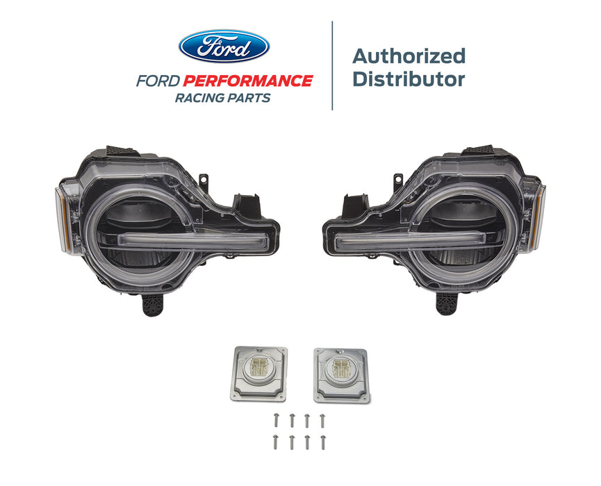 2021-2026 Ford Bronco Raptor OEM M-13008K-BR Amber LED Headlights Head Lamps Pair LH RH Kit