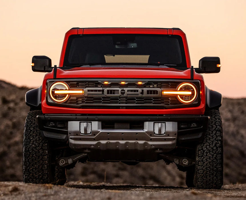 2021-2026 Ford Bronco Raptor OEM P2DZ-13008-D Amber LED Headlight Lamp RH Passenger Side