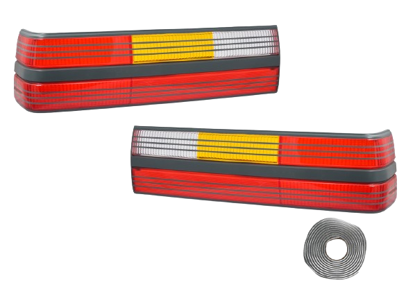 1993 Ford Mustang Cobra Taillights Tail Lights Lamps w/ Install Clips & Sealer