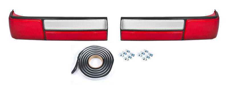 1987-1993 Mustang LX OEM Tail Light Taillights Lenses w/ Clips & Sealer LH RH PR