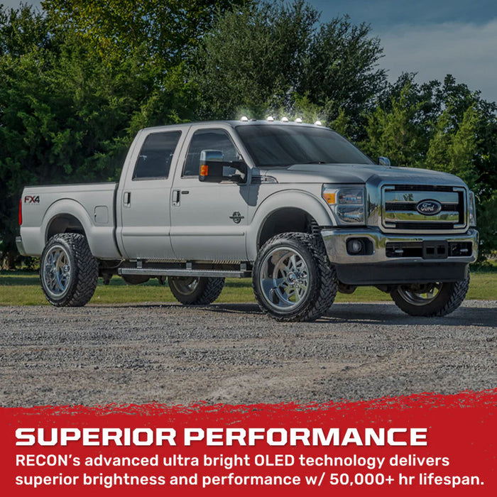 1999-2016 Ford Super Duty Bluetooth RGB LED Cab Roof Lights Smoked Lens