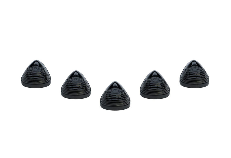 1999-2015 Ford Super Duty Smoked Cab Roof Lights w Amber LED Bulbs & Wiring