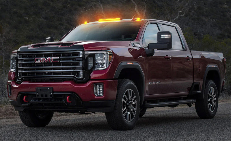 2020-2024 Chevrolet SIlverado GMC Sierra Recon 3pc Amber OLED Cab Roof Lights