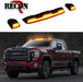 2020-2024 Chevrolet SIlverado GMC Sierra Recon 3pc Amber OLED Cab Roof Lights