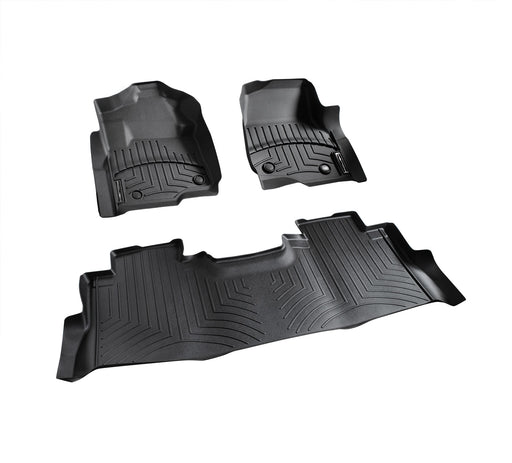 F-150 2015-2020 3pc Black All Weather Rubber Floor Mats