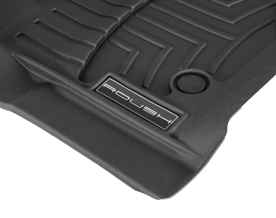 2020-2024 Ford Super Duty F250 F350 F450 Roush WeatherTech Rubber 3pc Front & Rear Floor Mat Liners
