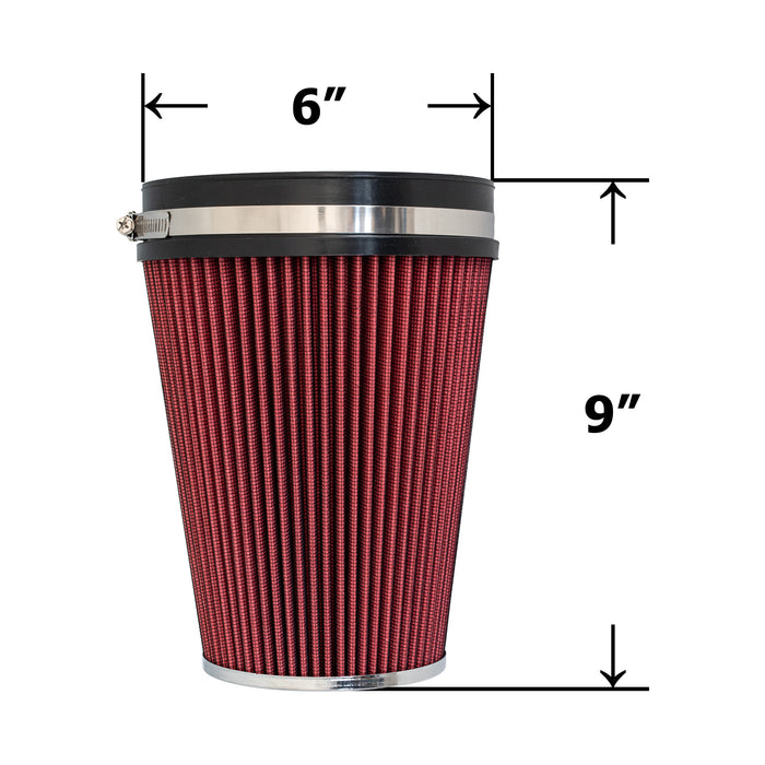 Replacement High-Flow Dry Air Filters (Set of 2) for Roush Performance Cold Air Intakes