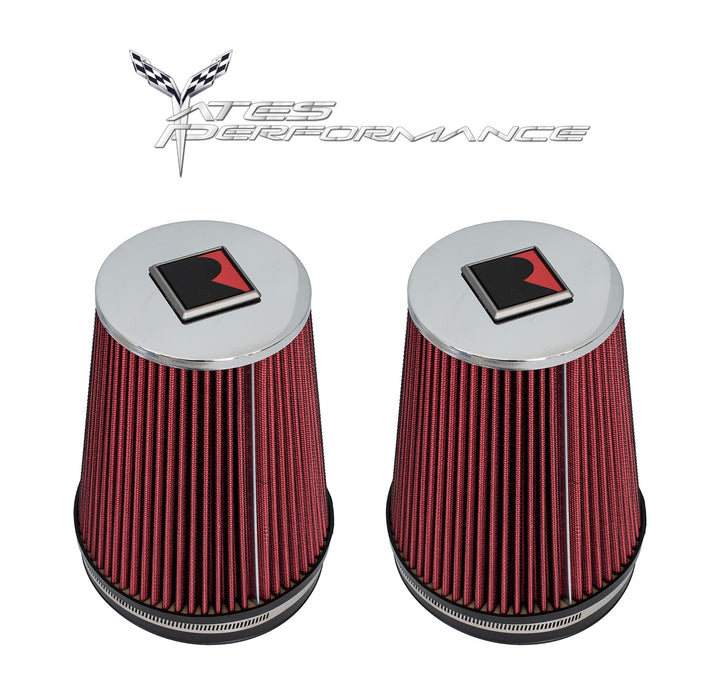 Replacement High-Flow Dry Air Filters (Set of 2) for Roush Performance Cold Air Intakes