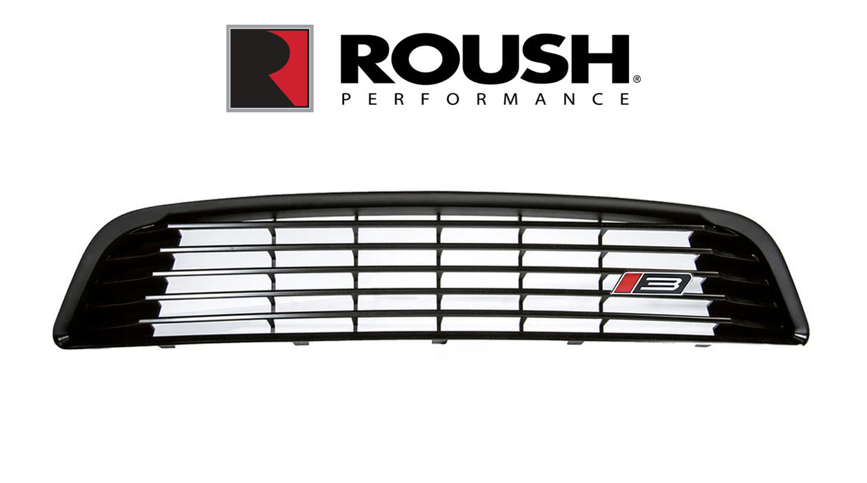 2013-2014 Mustang Roush 421392 Front Grille Kit w/ Red RS3 Emblem