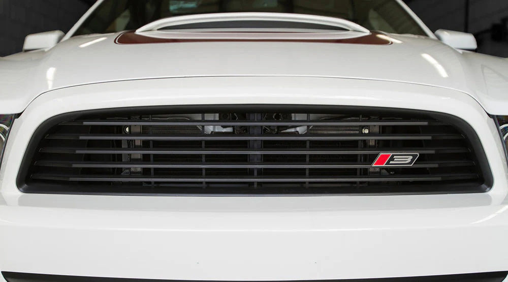 2013-2014 Mustang Roush 421392 Front Grille Kit w/ Red RS3 Emblem