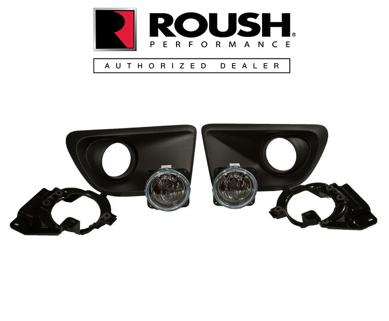 2013-2014 Ford Mustang GT V6 Roush Lower Front Fascia Bumper Fog Light Lamp Kit